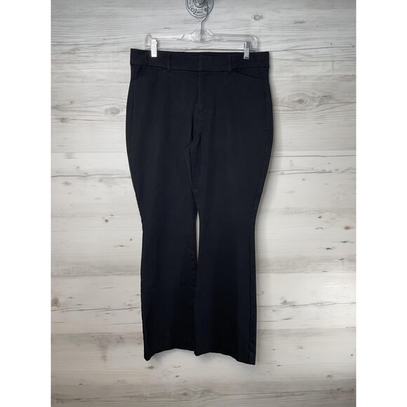 Old Navy Pixie Flare Pants Womens 14 High-Rise Secret-Smooth Pockets Stretch - Picture 1 of 13